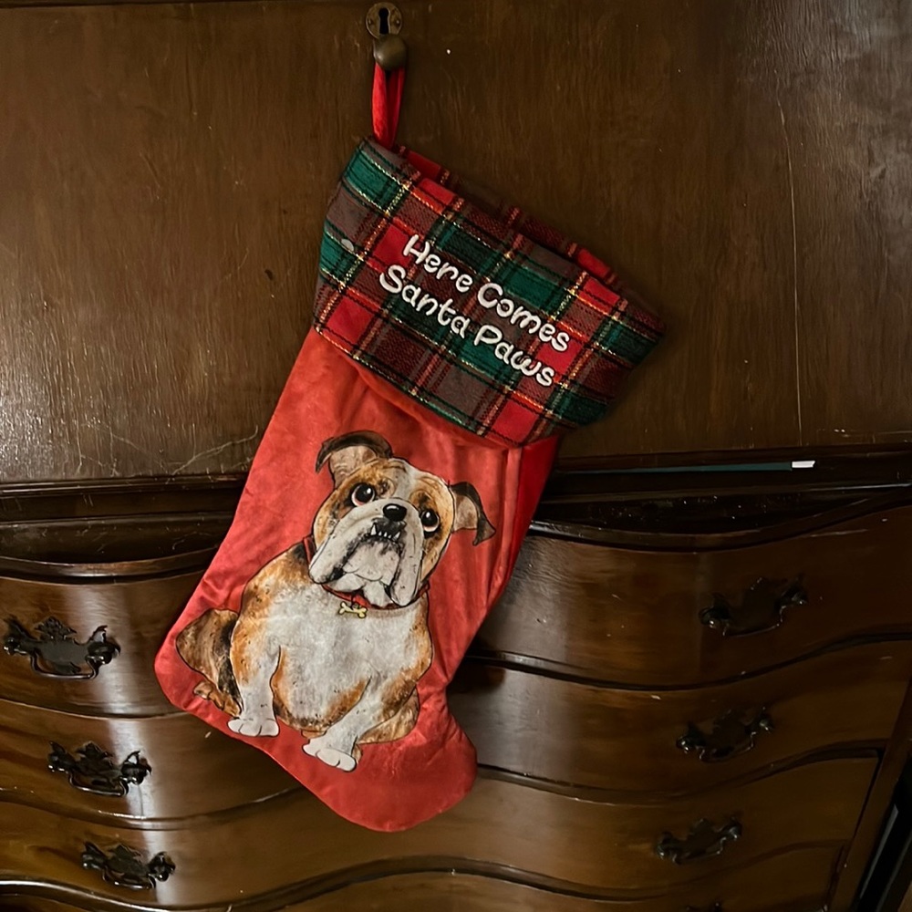 Puppy dog Christmas stocking